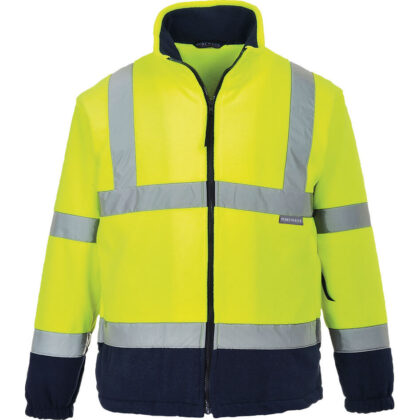 Portwest 2 Tone Hi Vis Fleece Jacket Yellow / Navy 3XL by Tooled Up GBP33.95 - Grab Your Coat!