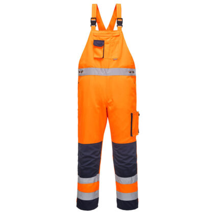 Portwest Dijon Hi Vis Bib and Brace Orange / Navy 2XL by Tooled Up GBP44.95 - Grab Your Coat!