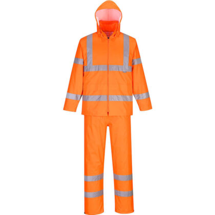 Portwest Hi Vis Packaway Rainsuit Orange 2XL 31" by Tooled Up GBP34.95 - Grab Your Coat!