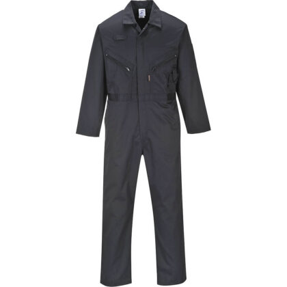 Portwest Liverpool Zip Coverall Black XS 31" by Tooled Up GBP24.95 - Grab Your Coat!