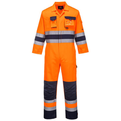 Portwest Nantes Hi Vis Overall Orange / Navy XL by Tooled Up GBP42.95 - Grab Your Coat!