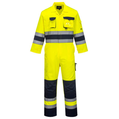 Portwest Nantes Hi Vis Overall Yellow / Navy XL by Tooled Up GBP42.95 - Grab Your Coat!