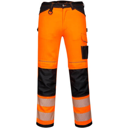 Portwest PW3 Hi Vis Lightweight Stretch Trousers Orange / Black 38" 31" by Tooled Up GBP42.95 - Grab Your Coat!