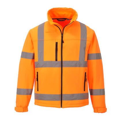 Portwest S424 Hi Vis Softshell jacket Orange M by Tooled Up GBP38.95 - Grab Your Coat!
