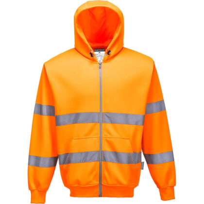 Portwest Zip Front Class 3 Hi Vis Hoodie Orange M by Tooled Up GBP29.95 - Grab Your Coat!