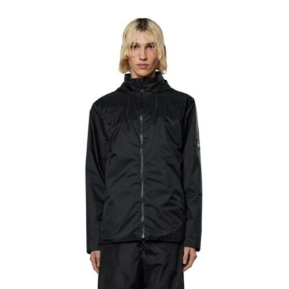 Rains Black Fuse Jacket by Designer Wear GBP105 - Grab Your Coat!