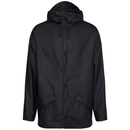 Rains Mens Black Essential Jacket by Designer Wear GBP55 - Grab Your Coat!