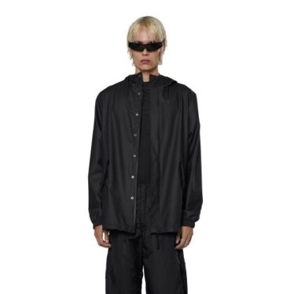 Rains Mens Black Fishtail Jacket by Designer Wear GBP84 - Grab Your Coat!
