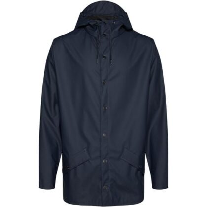 Rains Mens Navy Essential Jacket by Designer Wear GBP55 - Grab Your Coat!