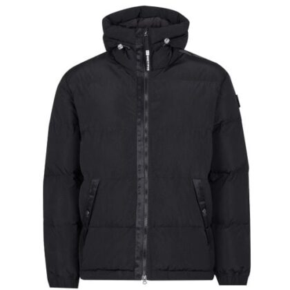 ST95 Mens Black Hooded Puffer Jacket by Designer Wear GBP305 - Grab Your Coat!