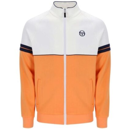 Sergio Tacchini Mens Gardenia Tangerine Orion Track Jacket by Designer Wear GBP52 - Grab Your Coat!