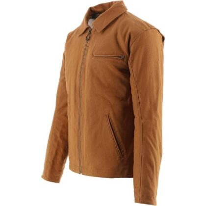 Triumph Mens Tobacco Barnes Canvas Jacket by Designer Wear GBP135 - Grab Your Coat!