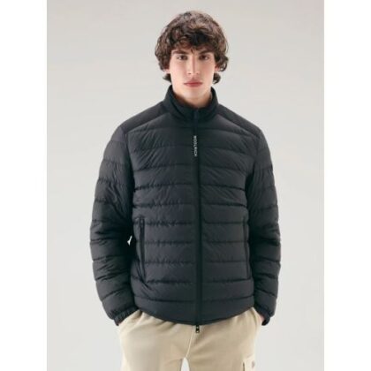 Woolrich Mens Black Bering Tech Jacket by Designer Wear GBP316 - Grab Your Coat!