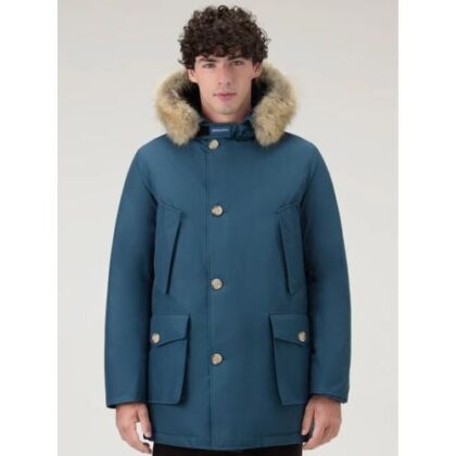 Woolrich Mens Blue Lobster Arctic Detachable Fur Parka Jacket by Designer Wear GBP529 - Grab Your Coat!