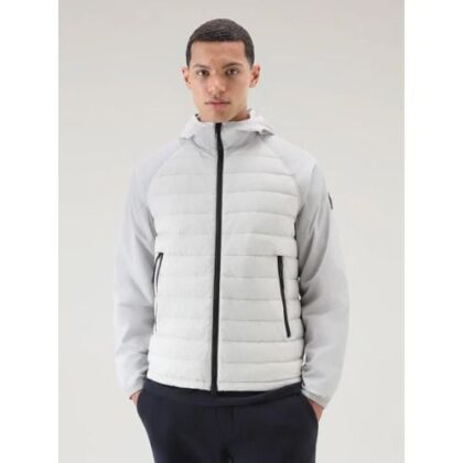 Woolrich Mens Lunar Rock Crinkle Hybrid Jacket by Designer Wear GBP239 - Grab Your Coat!