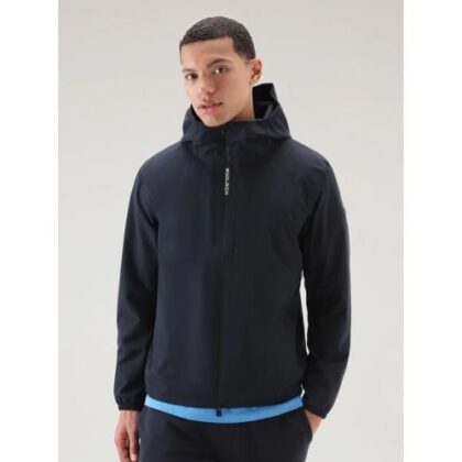 Woolrich Mens Melton Blue Pacific Two Layers Jacket by Designer Wear GBP231 - Grab Your Coat!
